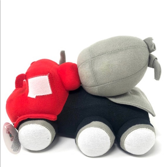 Soft Plush Cement Mixer Truck Construction Toy 10” - Picture 4 of 4
